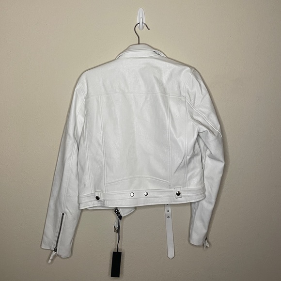 NWT Blank NYC Fresh Start Moto Faux Leather Jacket Size L - Picture 9 of 13